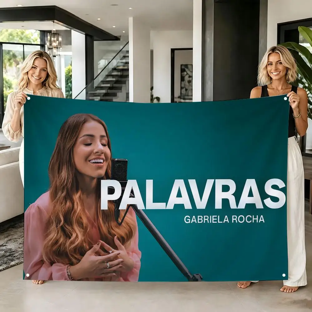 Brazilian Singer G-Gabriela Rocha Flag Flags Tapestry Creative Pattern Photo Living Room Wall Art Party Outdoor Decor