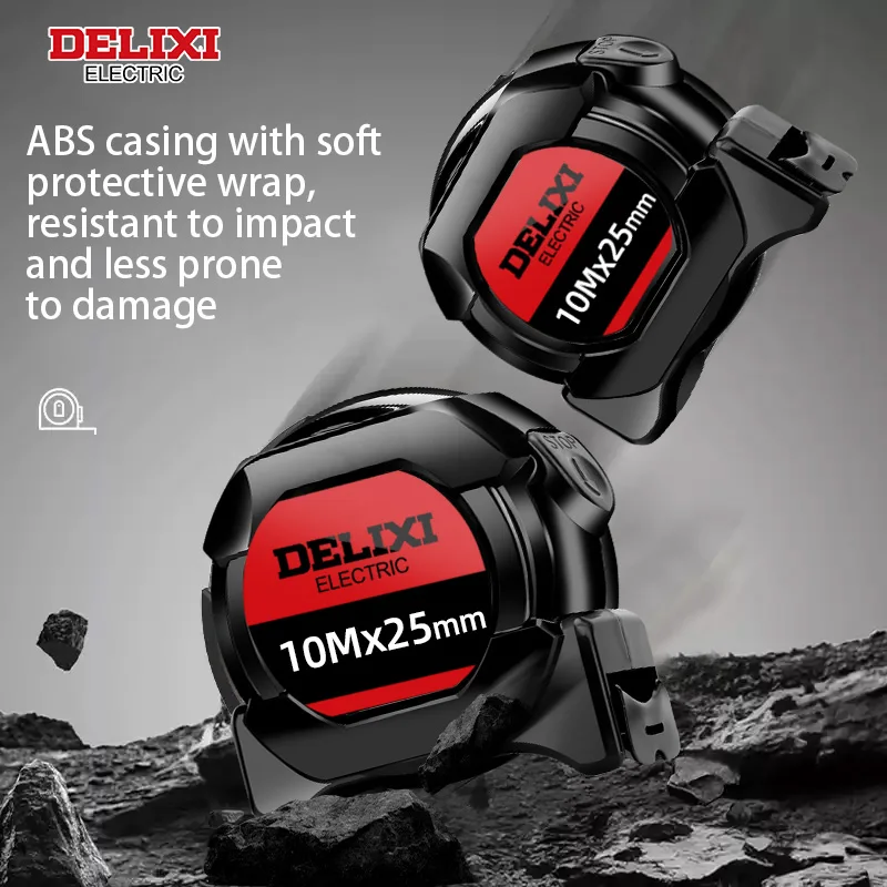 3/5/7,5/10 m selbstsicherndes einziehbares Maßband, metrisches Maßband, bruchsicheres ABS-Gehäuse