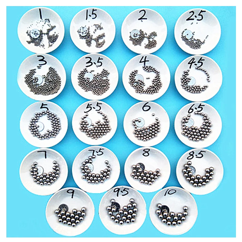 304 Bola Padat Baja Tahan Karat Dia 1Mm 2Mm 3Mm 4Mm 5Mm 6Mm 7Mm 8Mm 9Mm 10Mm Bola Bantalan Presisi Tinggi Manik Bola Bulat Halus