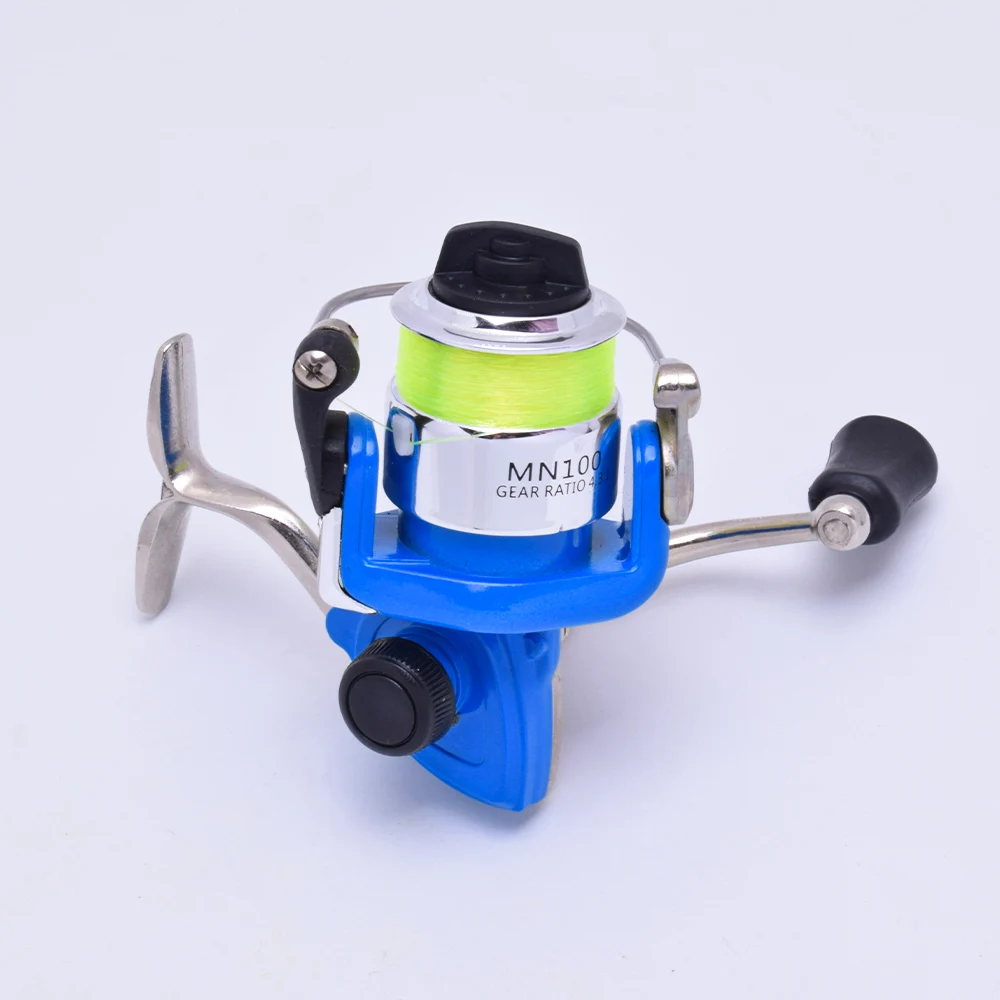 1 Stück Mini-Angelrolle aus Edelstahl mit 4,3:1 Übersetzungsverhältnis, korrosionsbeständig für Salzwasser- und Süßwasser-Spinnangeln – Detail 3