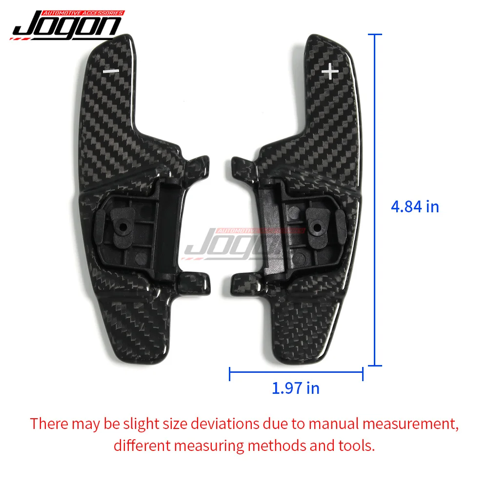 For VW GOLF 7 GTI R GTE GTD POLO 6C GTI 1.8T Jetta GLI 2015-2020 Real Carbon Fiber Steering Wheel Paddle Shifter Replace Trim