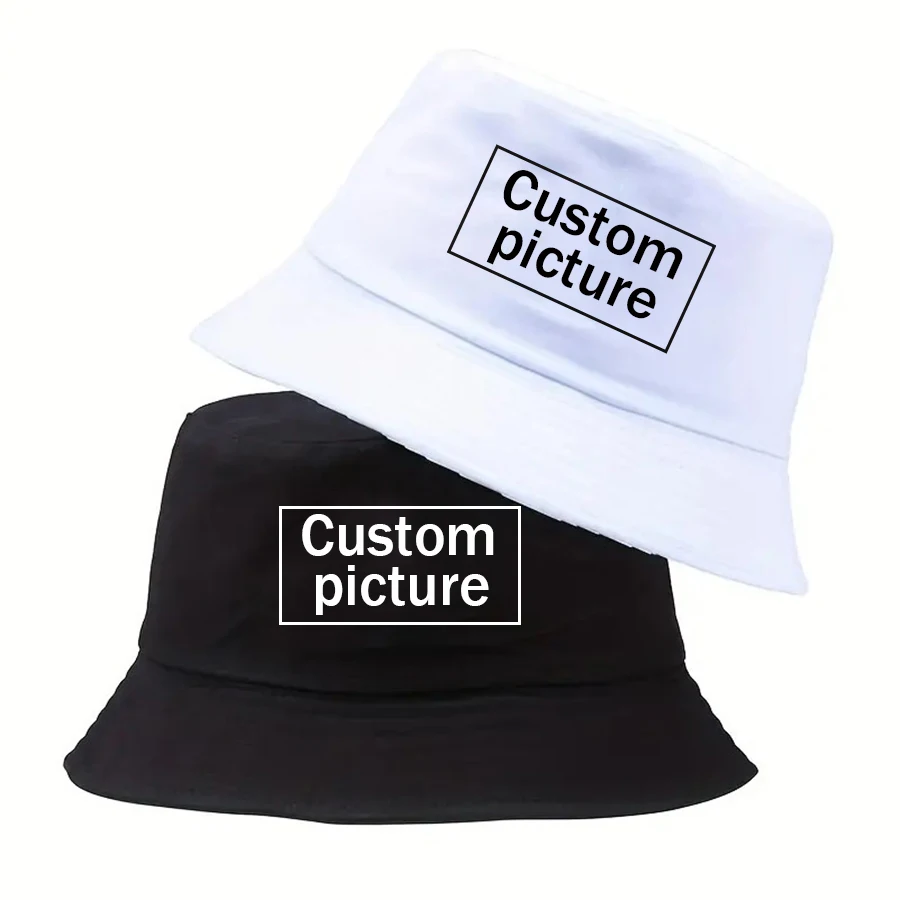 Custom picture Pattern Text Fishing Hat DIY Printed Fisherman\'s Cap Cotton Material Comfortable Durable Fashion Creative Trend