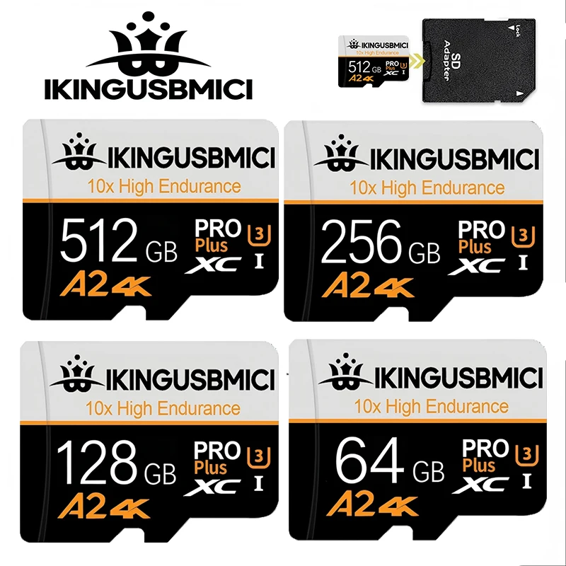 Extreme Pro 512GB Micro SD Card 256GB 64GB Mini SD Card 5 16GB 8GB C10 TF Flash Memory for Xiaomi Phone Camera Table PC
