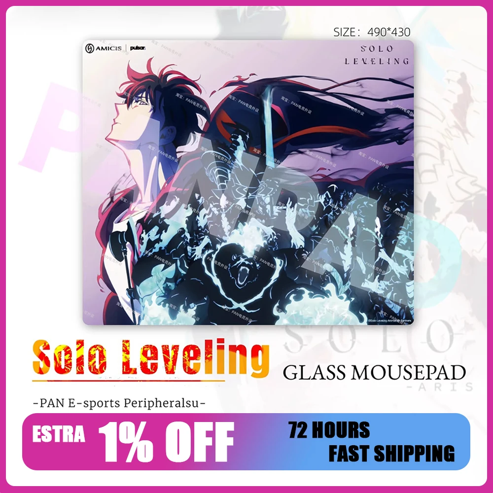 

Коврик для мыши PAN Esports SOLO LEVELING Glass Mousepad, гладкий и скоростной, для FPS-игр, аналог Amicis, для TTK, APEX, Valorant, CSGO, для ПК-геймеров