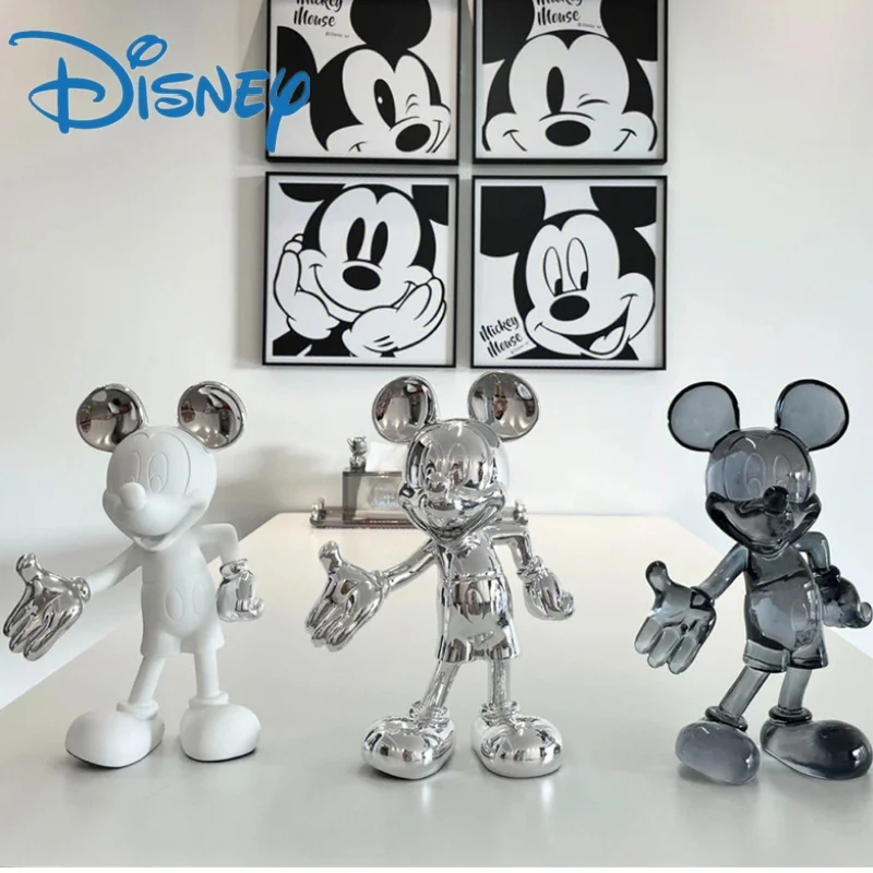 30cm Simple Modern Minnie Mouse Action Figure Resin Statue Collection Dolls Fashion Model Toys living room decorations