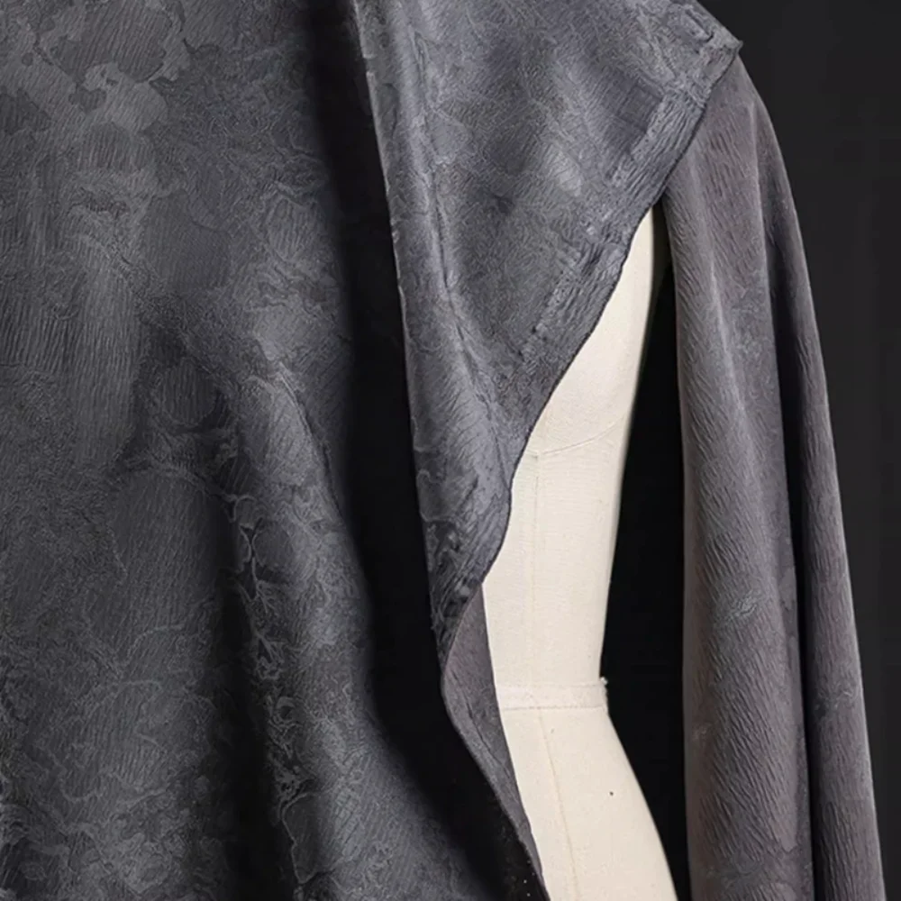 

Gray Cloud Pattern Jacquard Fabric for Creative Outerwear Suit Clothing Design Fashion Apparel Diy Sewing Fabrics By The Meter