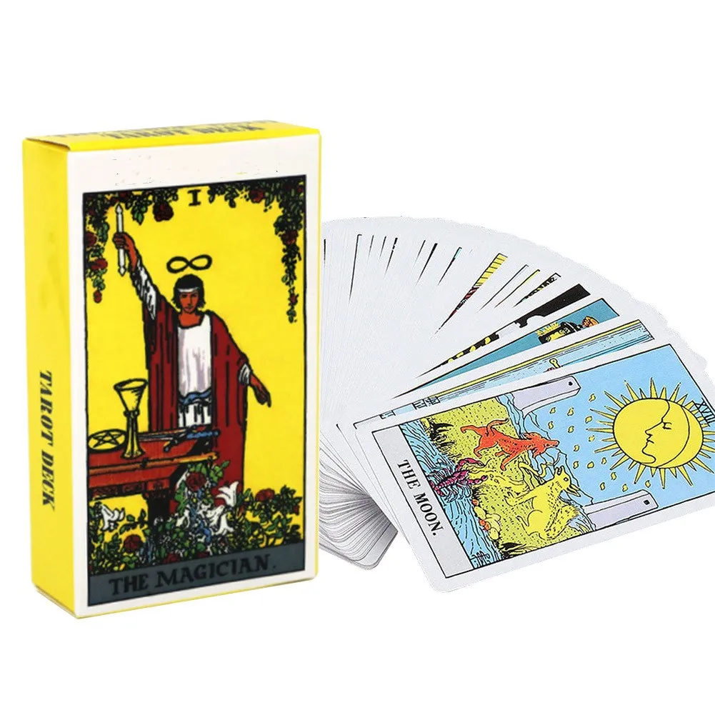 English Tarot cards The Most popular Tarot Deck With paper manual Fortune Telling Cards Gifts Game For Tarot Cards Lovers