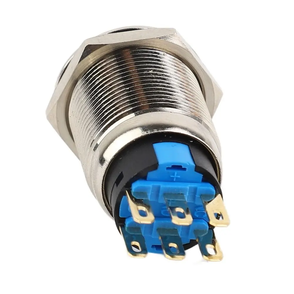 19mm Rotary Changeover 3 Pin And 2 Level/6 Pin And 3 Level Waterproof Selector Switch Durable Stainless Steel