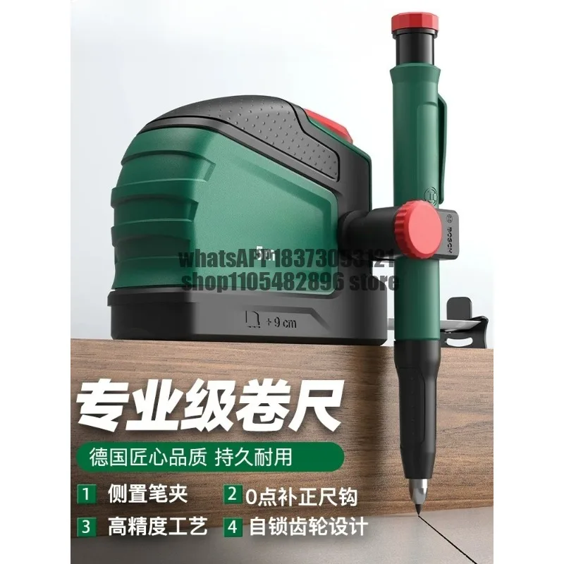 Tape measure Household steel tape measure 5 meters thick and hard 3 meters Box measure High precision measuring tool