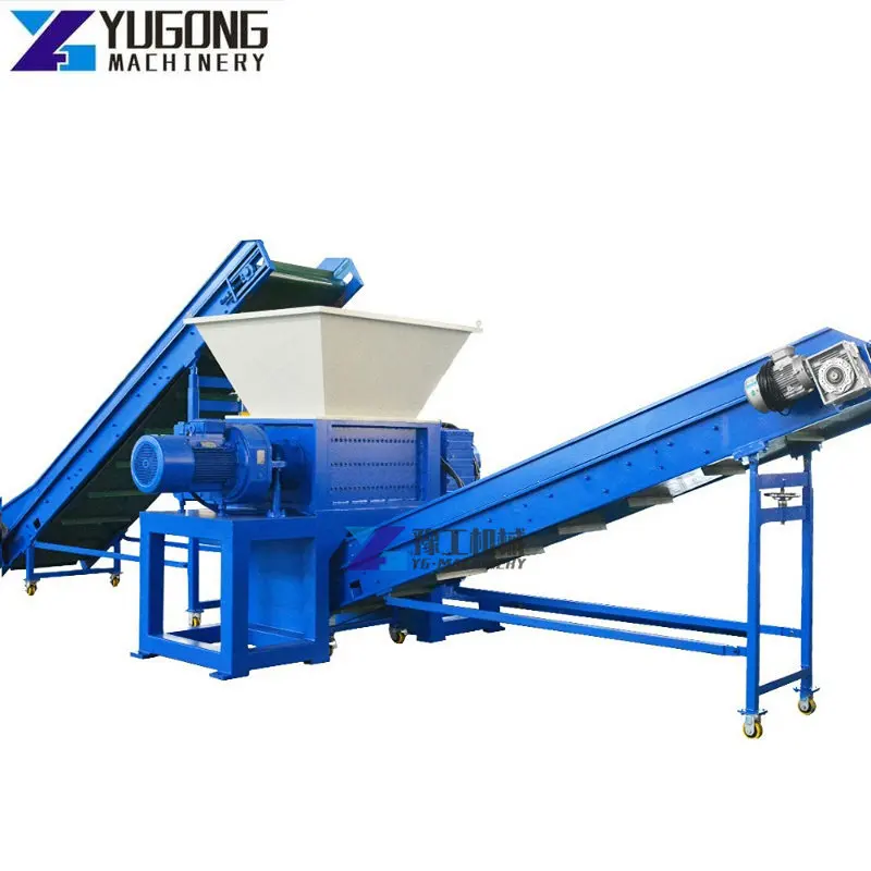 single shaft crusher scrap Glass bottles recycling shredder Medicine bottle cutting plastic crushing Production machine Line