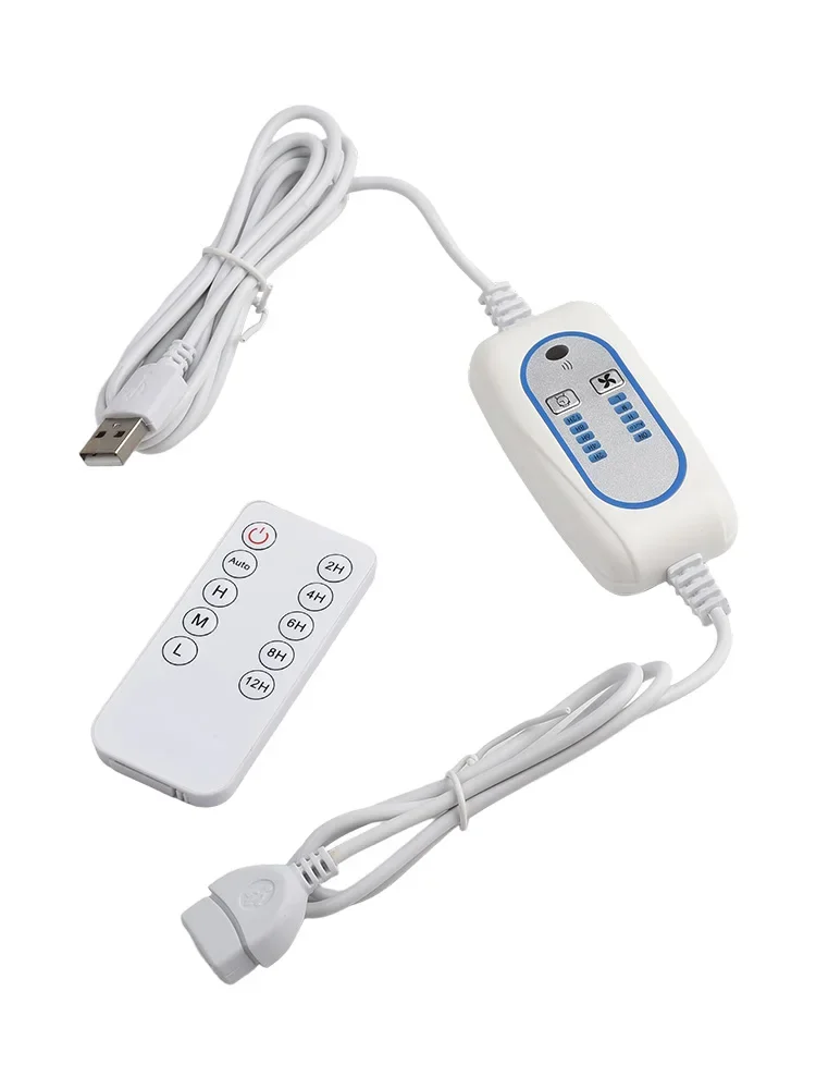 Remote Control For USB Power Extension Cable with Timer Switch 5 Adjustable Speed Levels for For USB Fans and LED Lights