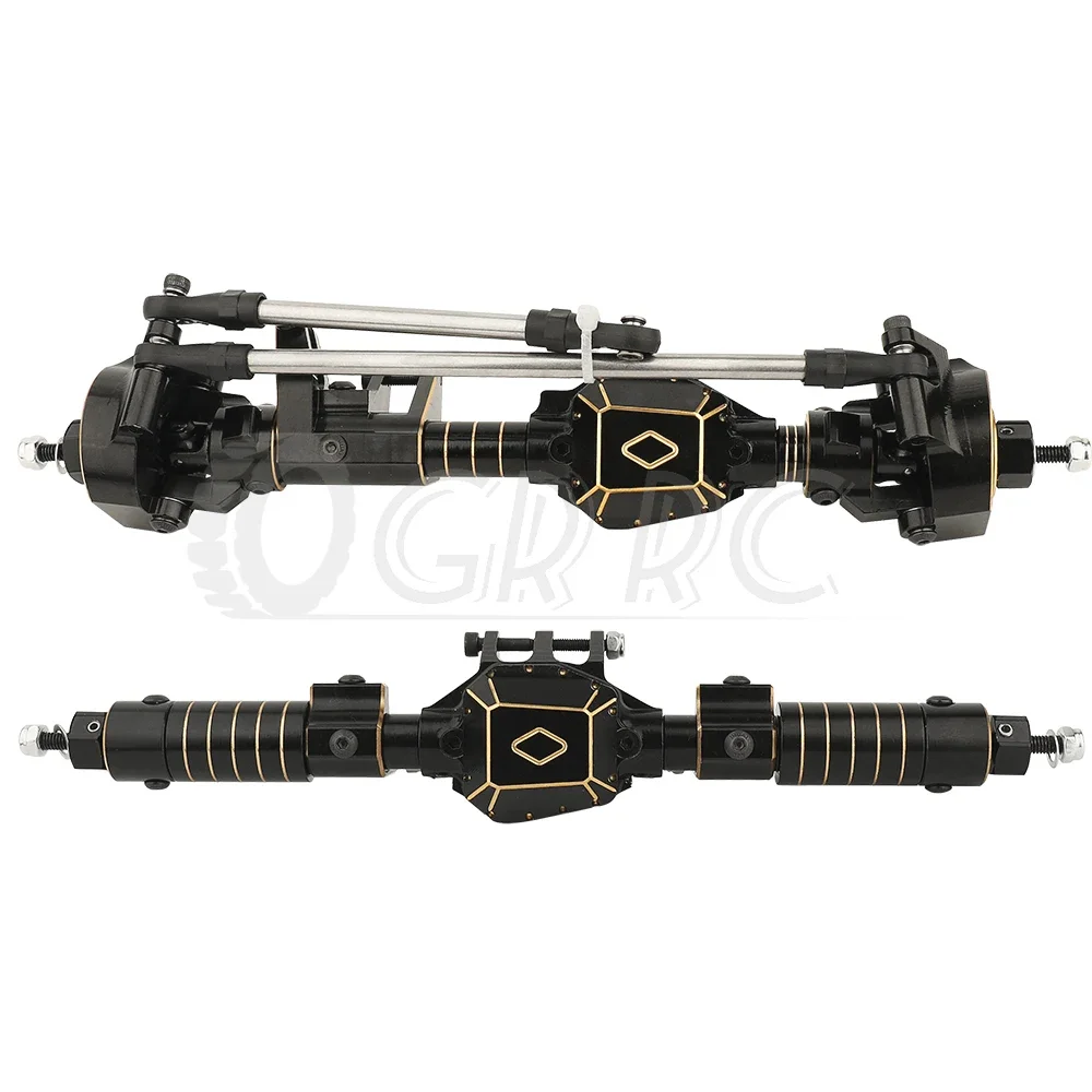 

Heavy Duty Brass Black Coating Front Rear Straight Axle Set for 1/10 RC Crawler Axial SCX10 Pro Car DIY Metal Upgrade Part