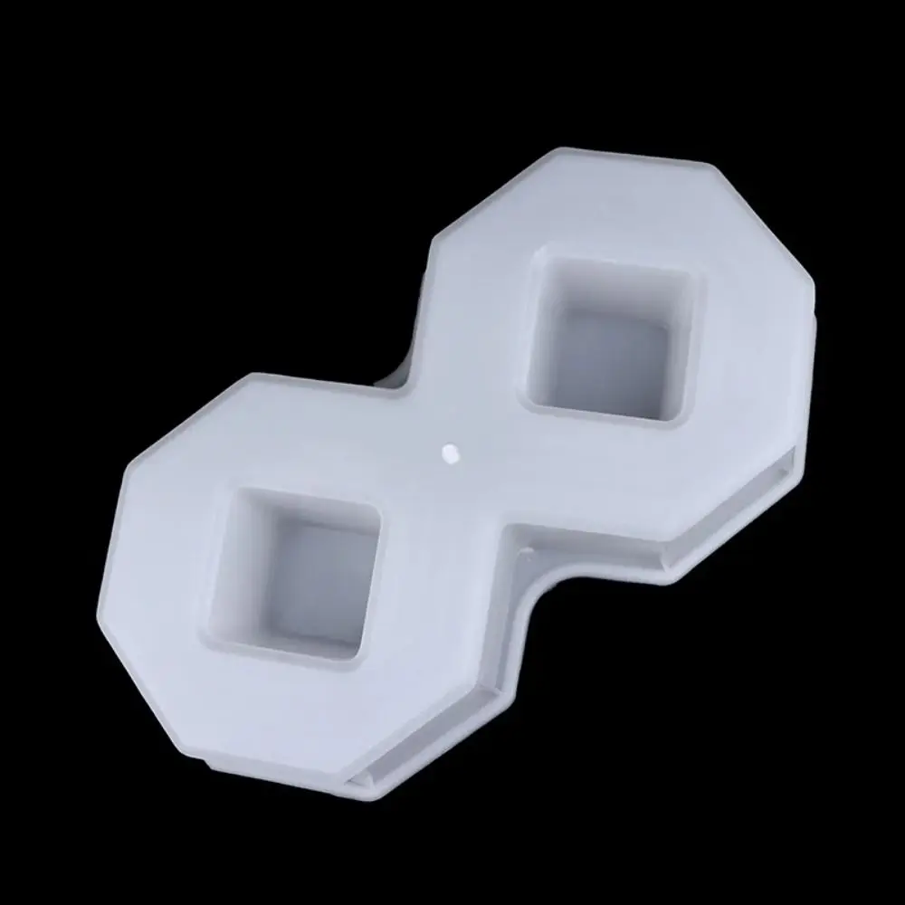 

1 шт. Новая многоразовая пластиковая форма для тротуарной плитки в форме восьмерки, для создания двойных дорожек своими руками, для газона, патио, двора, сада