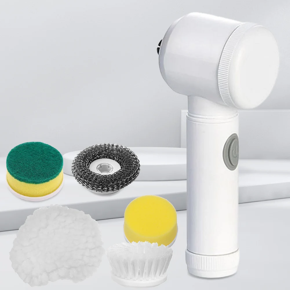 Electric Spin Scrubber Multifunctional Power Electric Cleaning Brush Dishwashing Brush for Cleaning Bathroom Tub Tile Floor Car