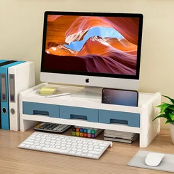 Desktop Computer Monitor Increase Rack Office Dormitory Desktop Storage Bedroom Table Shelf Stationery Storage Bracket Supplies