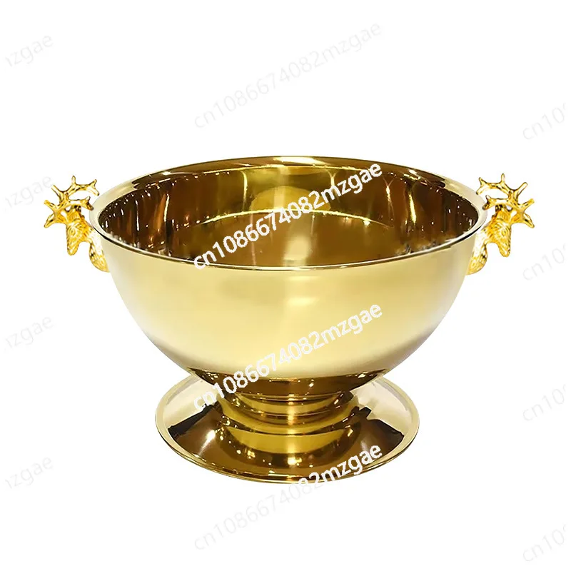 

Large stainless steel champagne basin ice bucket hotel bar ktv beer beverage red wine chilled cooler