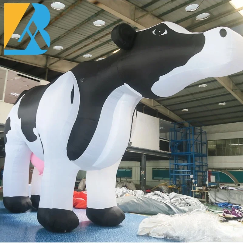 Custom Made Life Size Inflatable Animals Inflatable Dairy Cattle for Outdoor Decoration Toys