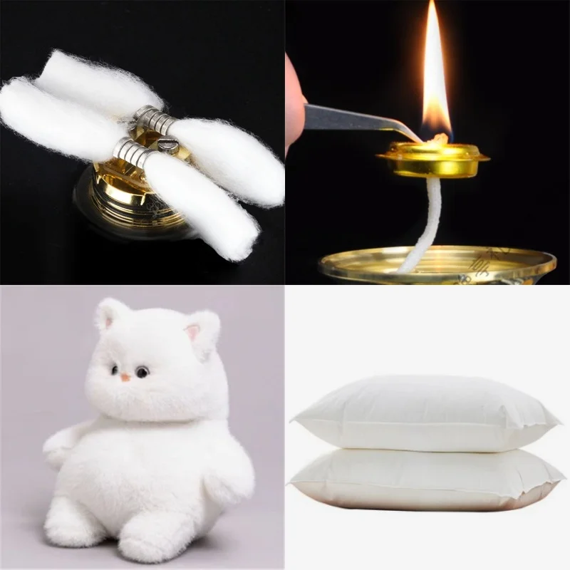 3,0 hilos de algodón 10CM YUHETEC 3,0 algodón conjunto 5,0 malla conjunta algodón 2,5 junta cordón en forma de algodón Material de relleno DIY