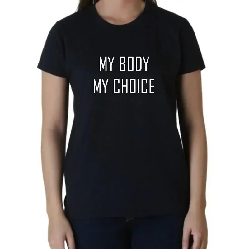 Womens My Body Choice T Shirt Present For Her Feminist Feminism