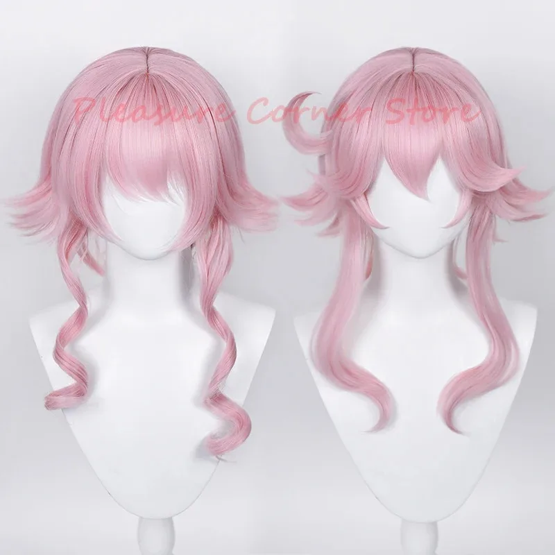 Genshin Impact Dori Cosplay perruque pré-style résistant à la chaleur synthétique simulé cuir chevelu Sumeru Dori Cosplay perruques