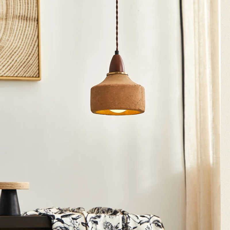 

Светодиодный светильник 11-15 Вт, керамический подвесной светильник 16x18 см, ночные светильники, винтажная люстра G9, стиль для интерьера, аксессуары для спальни