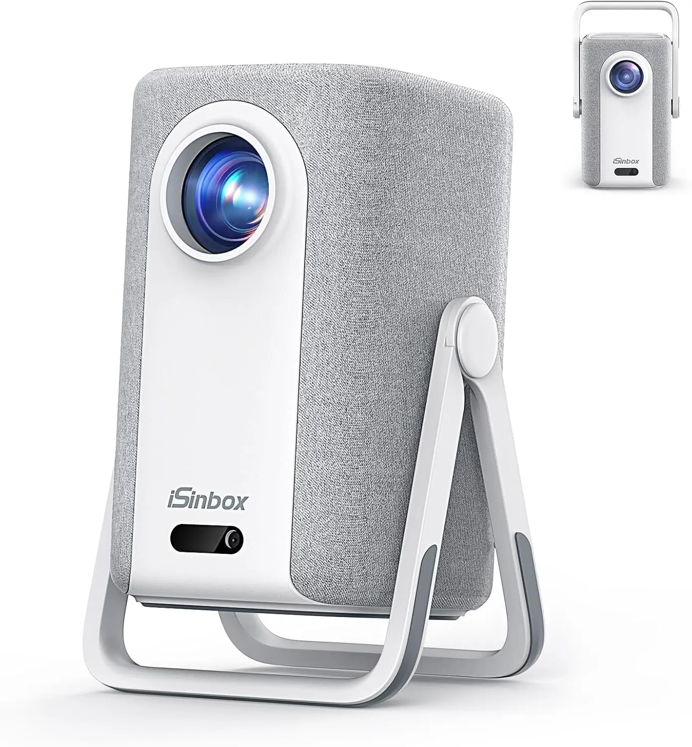 

[Short Throw/1500ANSI/Built in Apps] 4K Outdoor Projector with WiFi and Bluetooth, Auto Focus Projector with Dual-Mode Stand, Sm