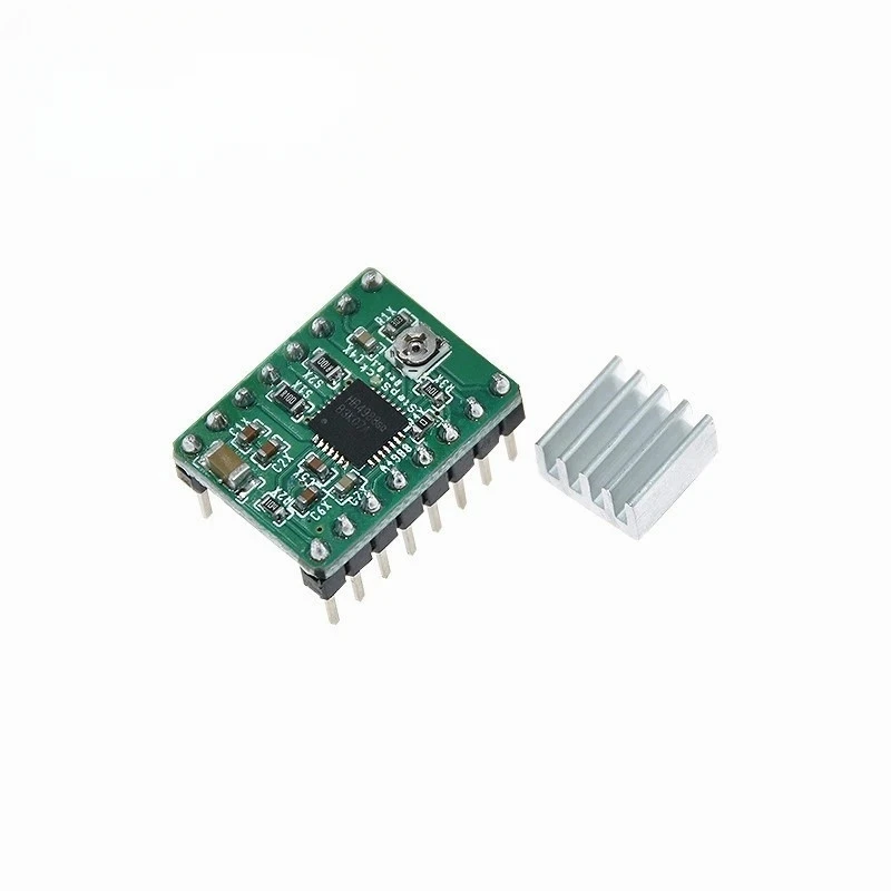 Imagem -04 - Impressora 3d Peças Stepstick A4988 Drv8825 Driver do Motor Deslizante com Dissipador de Calor Reprap Rampas 1.4 10 Pcs