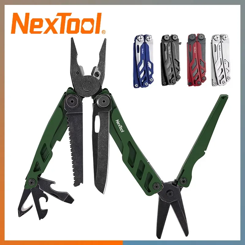 NexTool Flagship Pro Multitool Pliers with Big Folding Scissors 16 in 1 Multi Tool Pocket Knife Survival Tools Gifts for Men