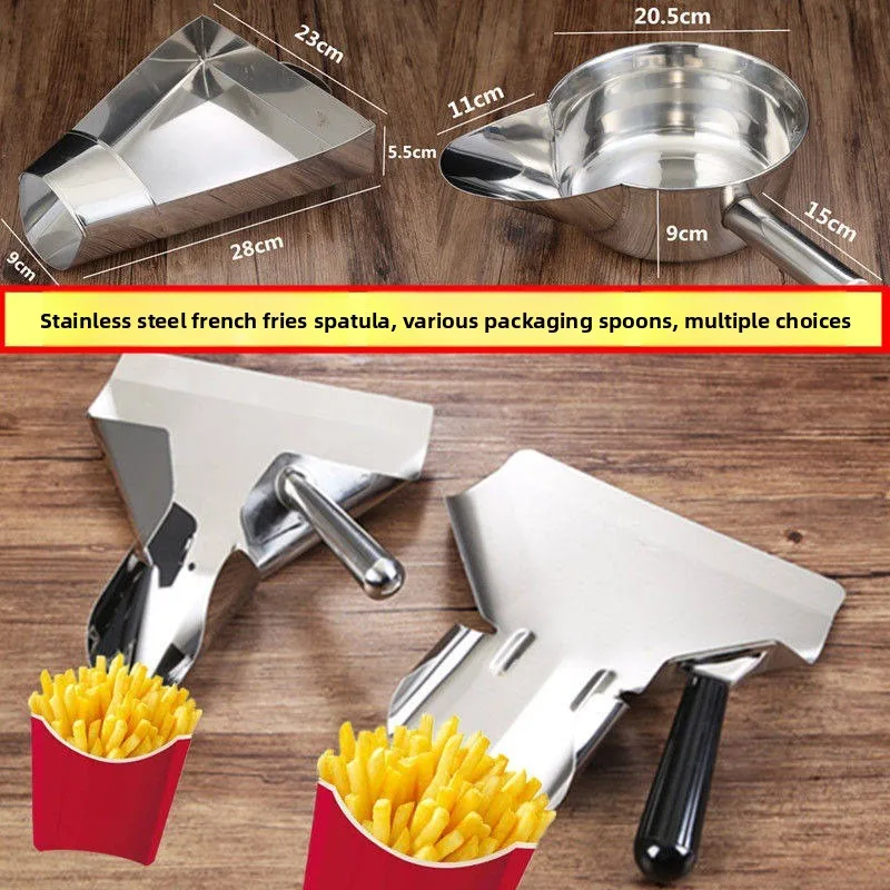 snack bar French fries shovel, salt crispy chicken duck bill packing spoon, single handle French fries shovel