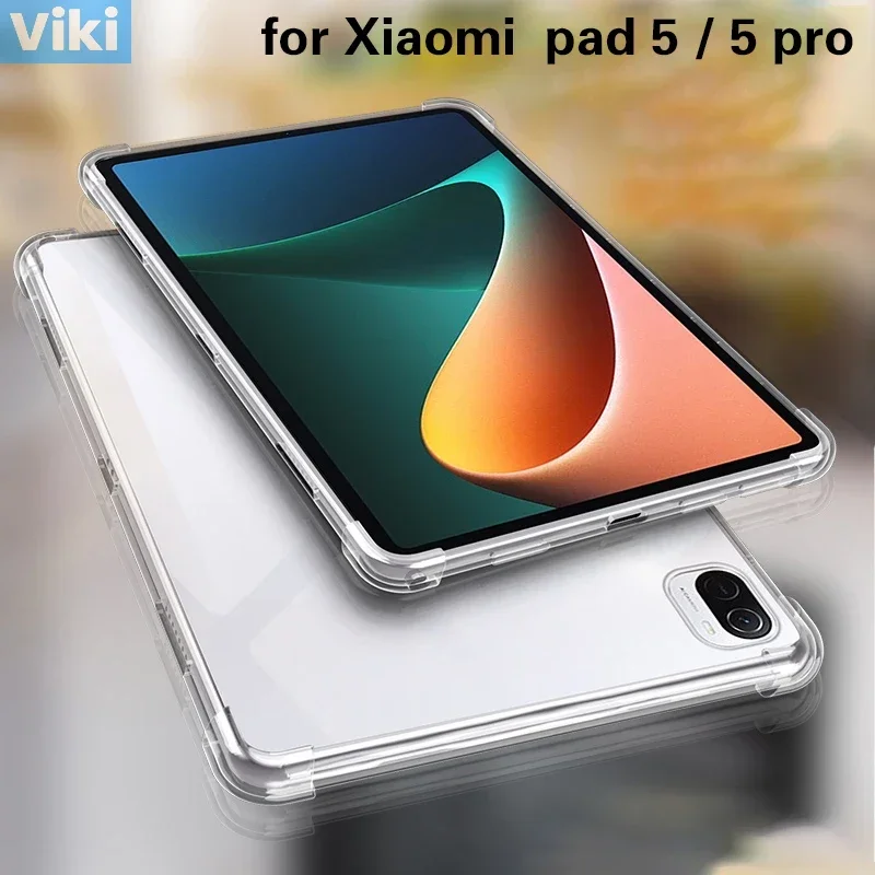 Funda de Airbags para Xiaomi Pad 5 Pro, funda protectora para tableta Mi Pad 5, cuatro Airbag traseros transparentes para Xiaomi Mi Pad 5 чехол