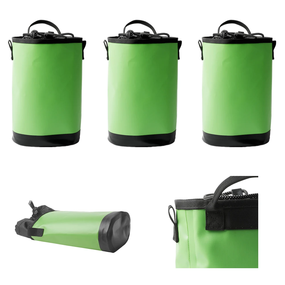 1/2/5PCS Tree Climbing Rope Bag Arborist Rope Storage Bag 5L Large Drawstring Rock Rope Bag Waterproof Tools Waist Pouch