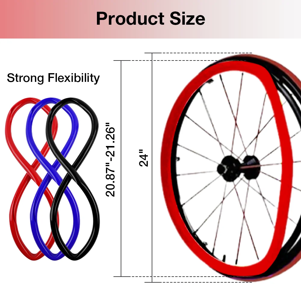 24-In Wheelchair Wheel Protectors Wheelchair Pusher Covers Wheelchair Anti-Slip Covers, Accessories For People With Disabilities