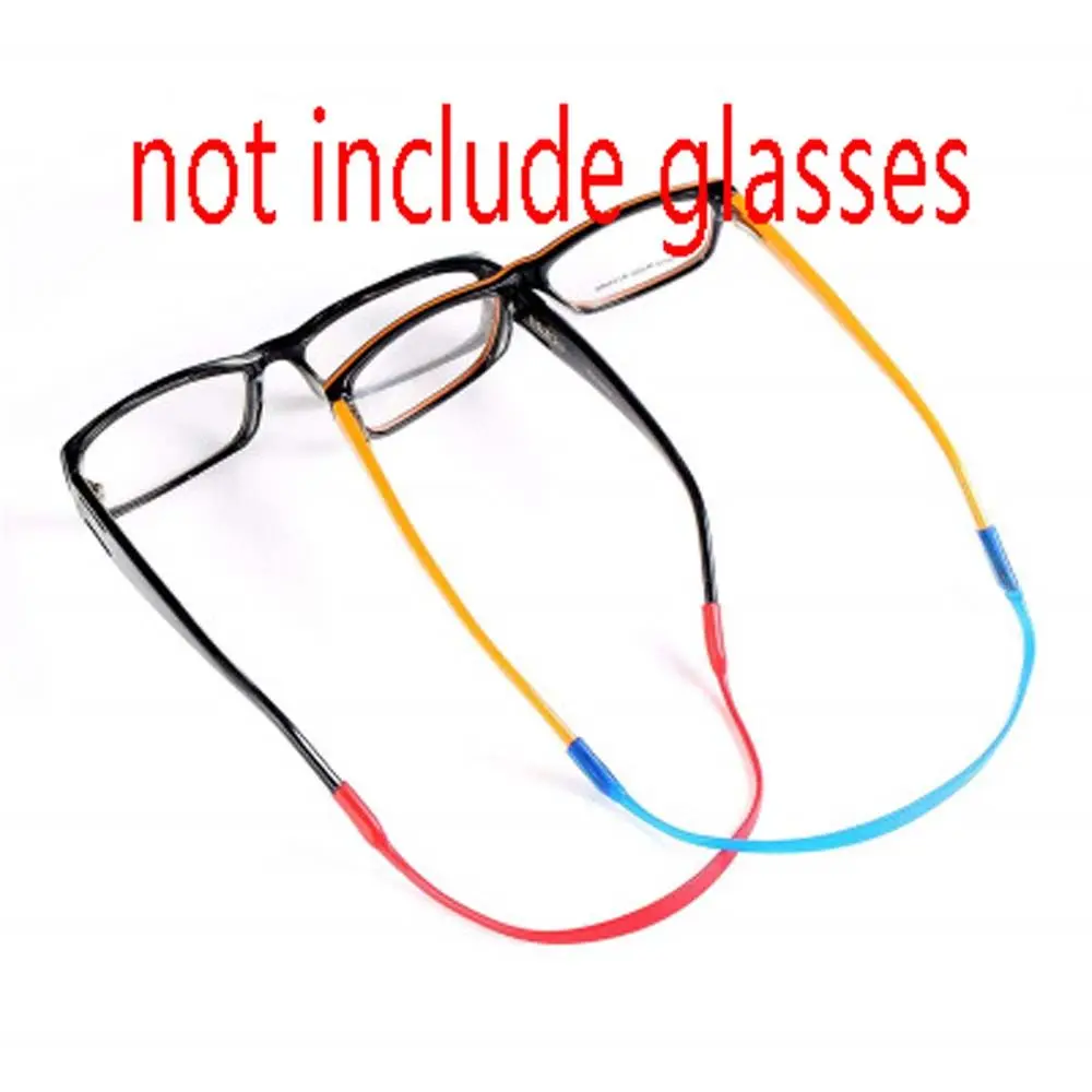 High Elastic Children Solid Color Silicone Eyeglass Chains Glasses Cord Sunglasses Rope Sunglasses Band