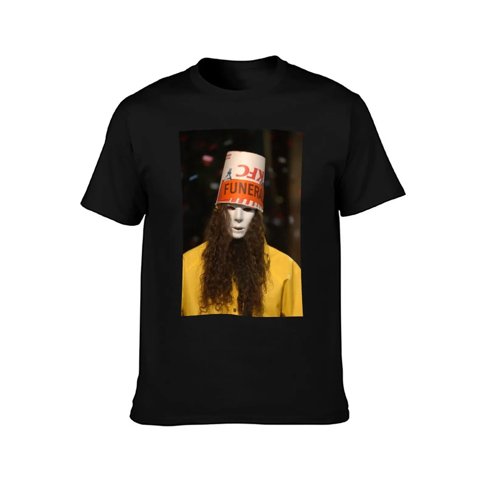 Buckethead #2 T-Shirt Summer Casual Cotton Tee Oversized Streetwear Tops Vintage Graphic Print Loose Fit Short Sleeve