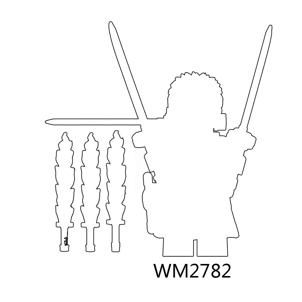 WM6191 figurines d'anime blocs de construction jouet WM2778 WM2779 WM2780 WM2781 WM2782 WM2783 WM2784 WM2785