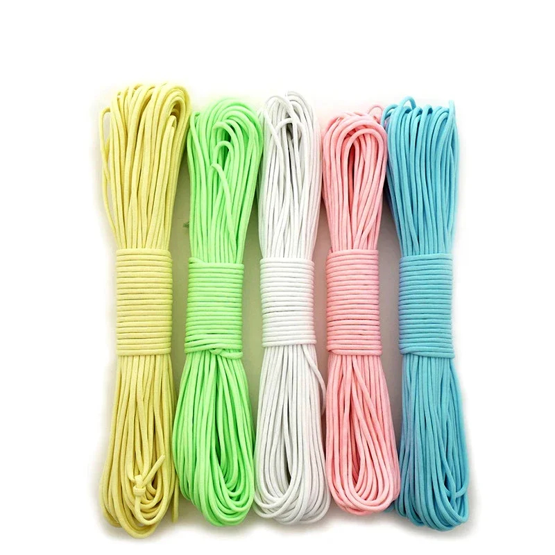 5 Colors Glow In The Dark Luminous Paracord 550 100FT Parachute Cord Lanyard Rope 7 Strands Cores Outdoor Survival Camping Maap