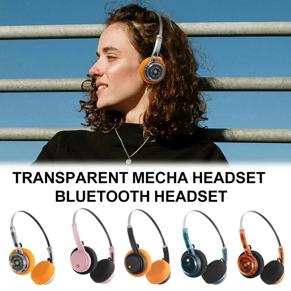 سماعة رأس ريترو فوق الأذن سماعة بلوتوث لاسلكية، سماعة أذن ستيريو هاي فاي، لمعظم أجهزة تشغيل الهواتف المحمولة