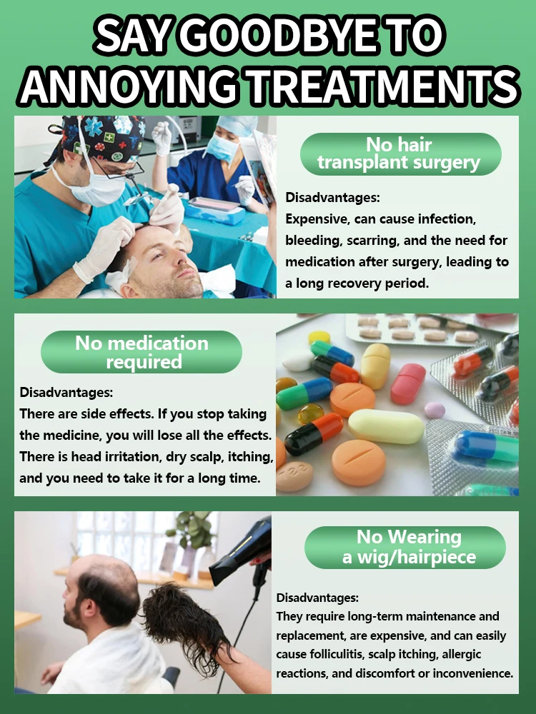 منقذ الصلع، يستعيد شعرك الأسود السميك بسهولة، ويستعيد ثقتك، ويعود إلى ذروة الفراغ #3