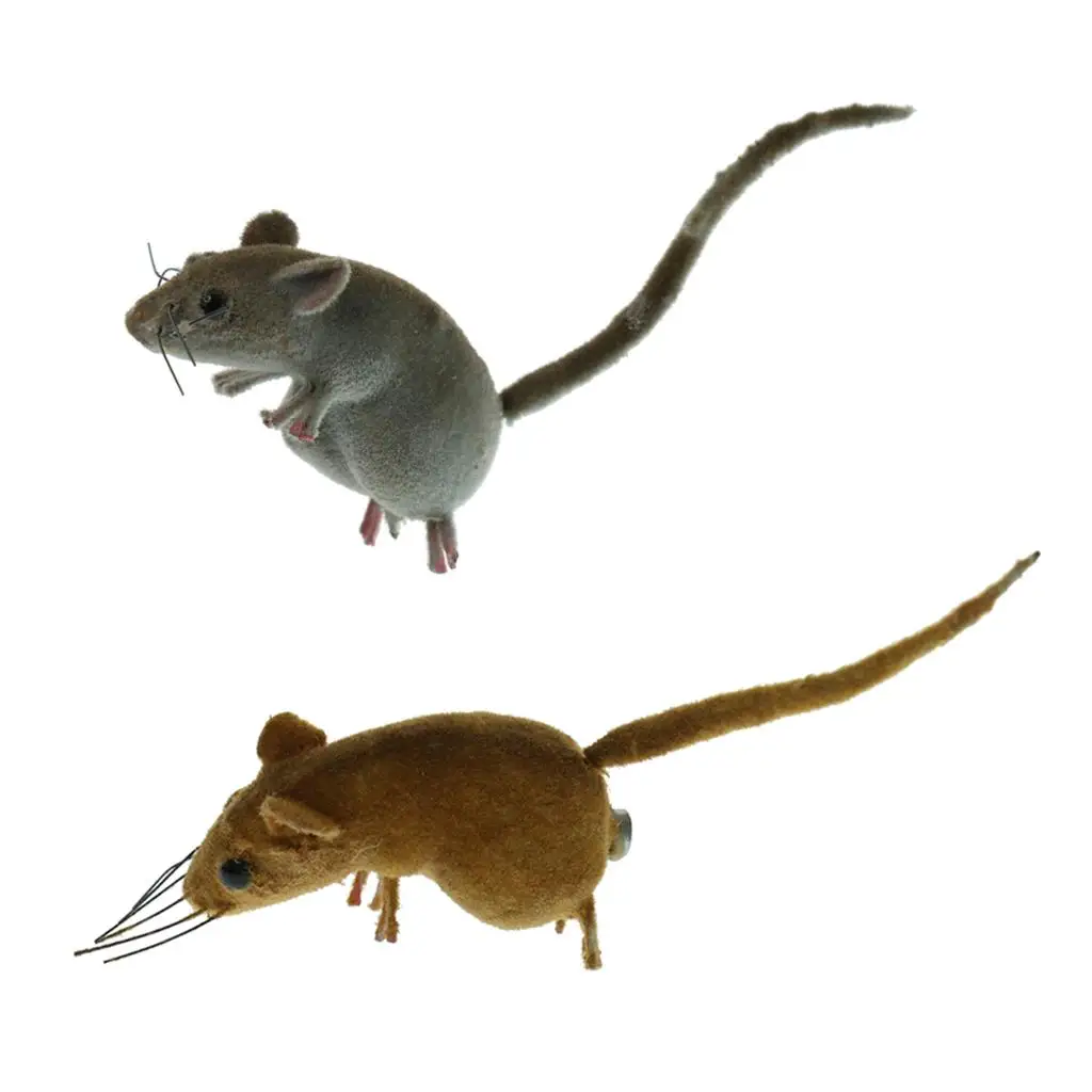 Clay Mouse Handcraft Animal Ornament Lifelike Plant Hanger Wall Sculpture for Garden and Indoor Decoration