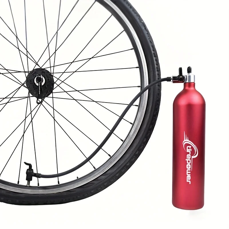 

Aluminum Tubeless Pump Tire Inflator Tyre Air Booster Bottle With Schrader Presta Clik Valve Gas Cylinder 1.3L For MTB Road Bike