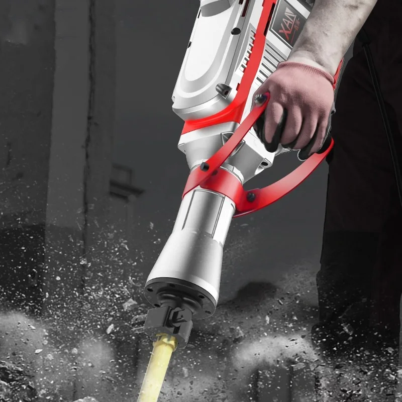 

220V Electric Jack Hammer Heavy Duty Concrete Breaker W/Chisels Bit Chipping