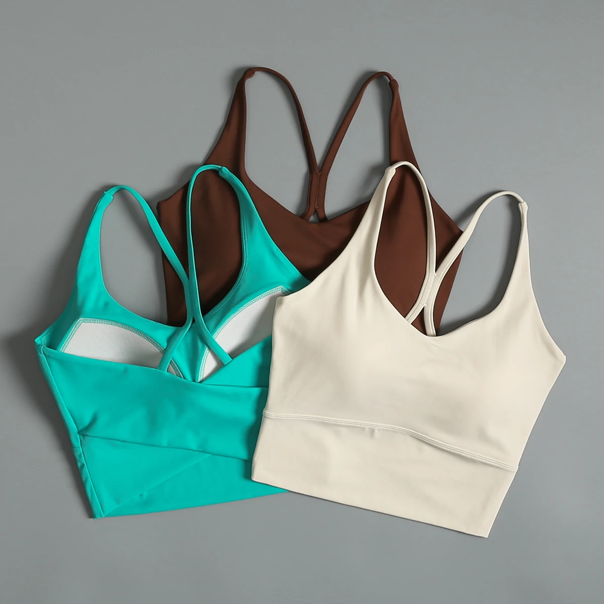 

Very good to wear! ! Attachment breast protection anti-shock and beautiful back fixed cup fitness bra wears high-end running