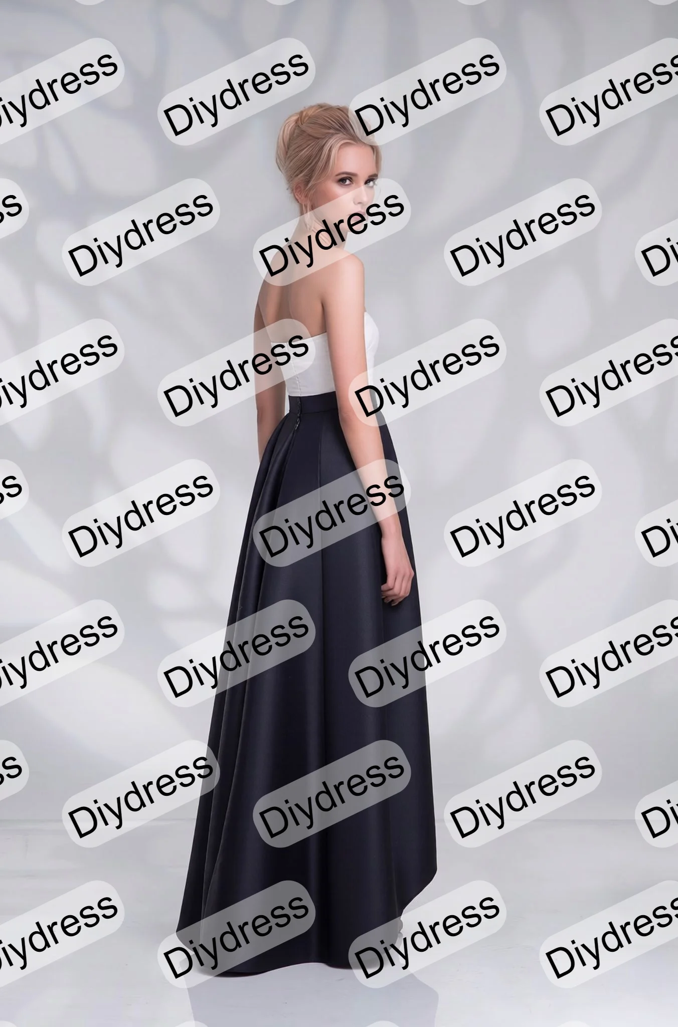 2026 New Arrival Formal Party Skirt High Low Pleated Skirt Flat Hem Front Short Back Long Wedding Party Bridal Skirt Custom Made