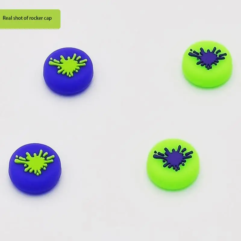 スイッチ,サムススリーブ,ジョイコン,スプラトゥーンゲーム,タコの装飾,アクセサリー用の滑り止めロッカーキャップ