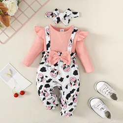 Newborn Girls Romper Clothes For 3-24 Months Baby Clothes Autumn Kids Toddler Girls Climbing Clothes Jumpsuits Baby Girl Clothes