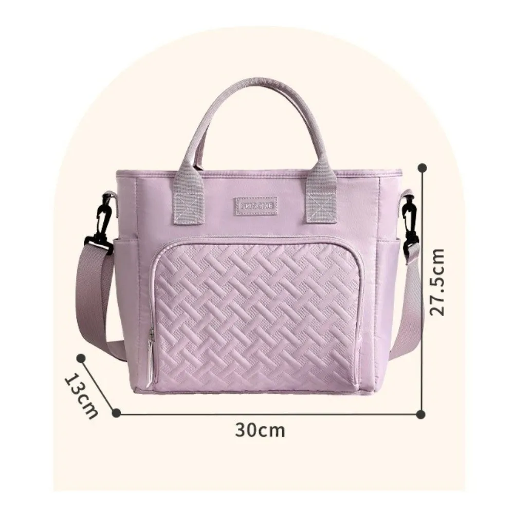 휴대용 폴리에스터 점심 가방 방수 누수 방지 절연 쿨러 가방 대용량 접이식 점심 가방 학교 및 직장용