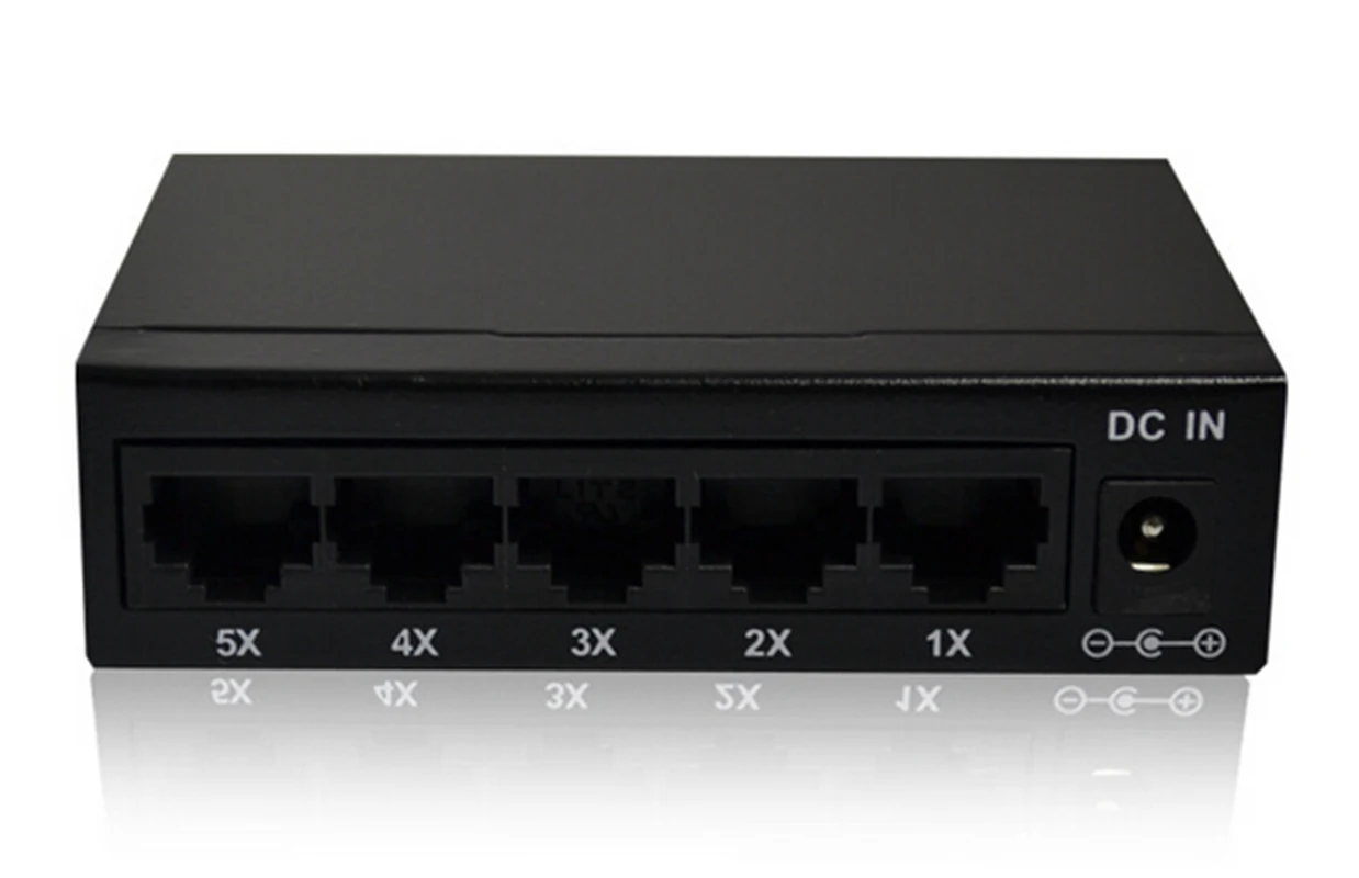 Mini 5 Port Desktop 1000 Mbps Network Switch Gigabit Fast RJ45 Ethernet Switcher LAN Switching Hub Adapter Full duplex Exchange