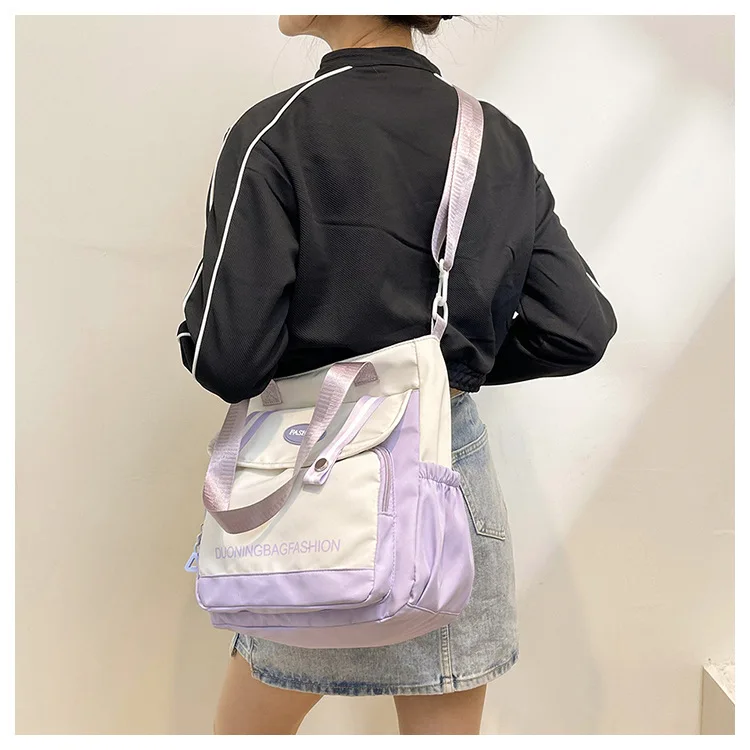 Women's Shoulder Bag Fashion Hand Bags Canvas Wallet Portable Tote Handbags Big Crossbody Bags High-capacity