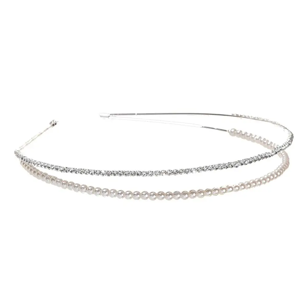 

Crystal Headband Bride Hair Toppers Headwear for Women Alloy Girl Ties Wedding Supplies
