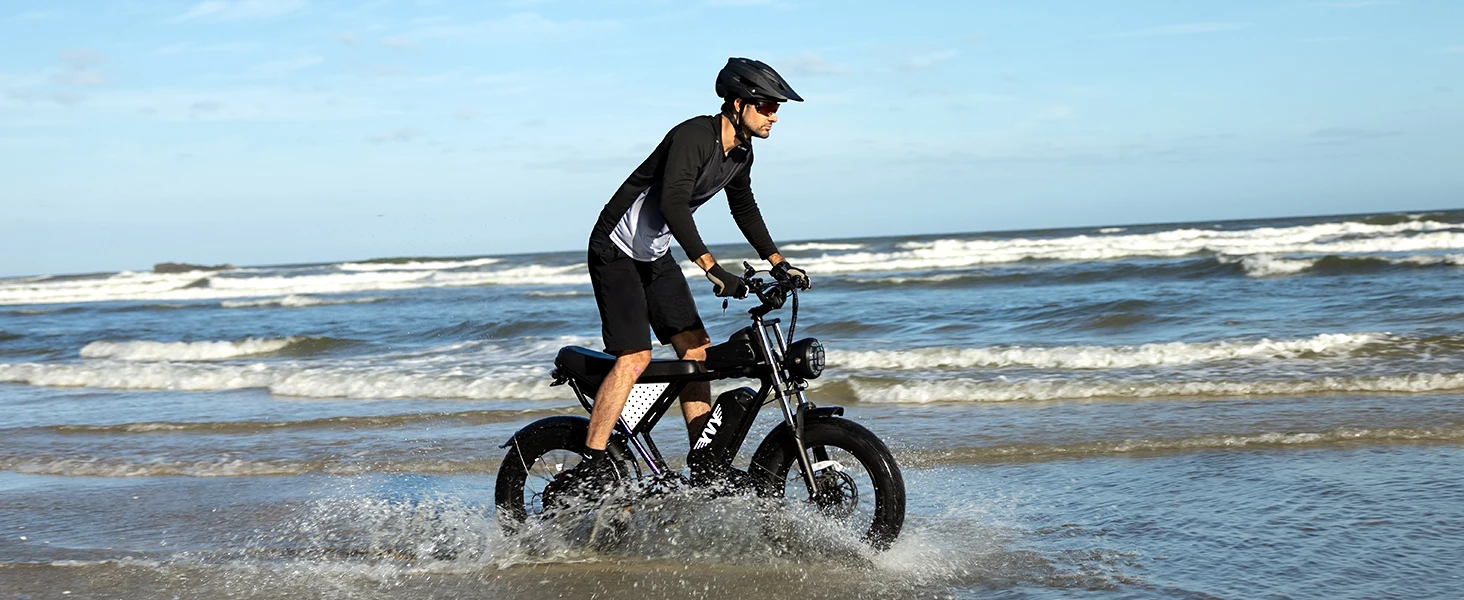 YVY K20 Lite 1500W Electric Bike for Adults 30MPH 48V 15.6Ah Off-road Trail 20*4 Inch Fat Tire E Bike 7 Speed Mountain Bike
